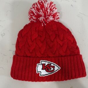 NFL Kansas City Chiefs Red Pom Knit Beanie